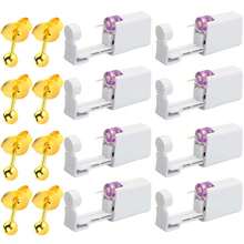 8pcs Disposable Ear Piercing Gun With Built-In Ear Studs-Simple And Easy Use Ear Piercing Tool-For Home Self Ear Piercing Kit - Second Generation Disposable Ear Piercer_8 Pieces - View 11