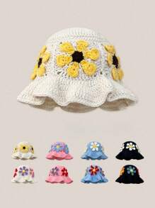 1pc  Street Hip-Hop Red Fisherman Beanie Knit Hat With CAKE Letter, Female Warm Headband Hat Handmade Crochet Wave Edge Ruffle Hat,Autumn/Winter Cute,Men's Vintage Street Style Knitted Hat Fashion Cool Bucket Hat Autumn And Winter Fashion Hat