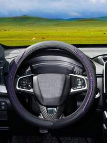 Accesorios para el interior del automóvil, cubierta de volante con relieve tridimensional, cómoda y suave, sin anillo interior, adecuada para volantes de 14.5 a 15 pulgadas