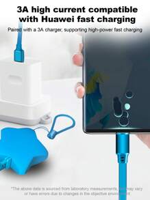 OIITH 三合一星形设计快速充电线和伸缩充电线，TPE 充电数据线兼容 及更多系列，高效充电线兼容 15/16/14/13/12、Android，兼容华为/Vivo，通用高效充电适配器兼容 、Android、相机、MP3 通用适配器