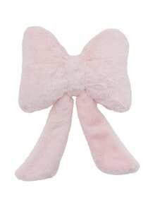 1PC Pink Bow Pillow Car Interior Seat Decoration, Cute And Comfortable Car Neck Pillow Plush Warm Bow Seat Waist Pillow Pillow Pillow, Home Pink Bow - 彩色 - 查看 10