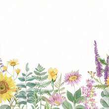 1 Piece Of Wildflower Square Sticky Notes, Suitable For Offices, Schools, And Homes - Flower Design, Paper Material, Ideal For Organization And Reminders, Office Supplies | Flower Stickers | Durable Adhesive