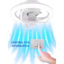 Ventiladores de Techo con Luces y Fragancia, Ventilador de Rotación de 360°,  Luminosidad Regulable y Múltiples Modos de Colores RGB, 3 Velocidad de Viento y Función de Apagado Temporizado. - Tipo de Enchufe A USA (110-127V) - Ver 5