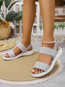 Women's Non-Slip Breathable Elastic Sport Sandals - Grey - View 4