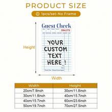 定制宾客支票艺术印刷品、墙面艺术帆布海报、个性化引言标语、公寓墙面装饰、客厅卧室厨房装饰，无框架 - 彩色 - 查看 9