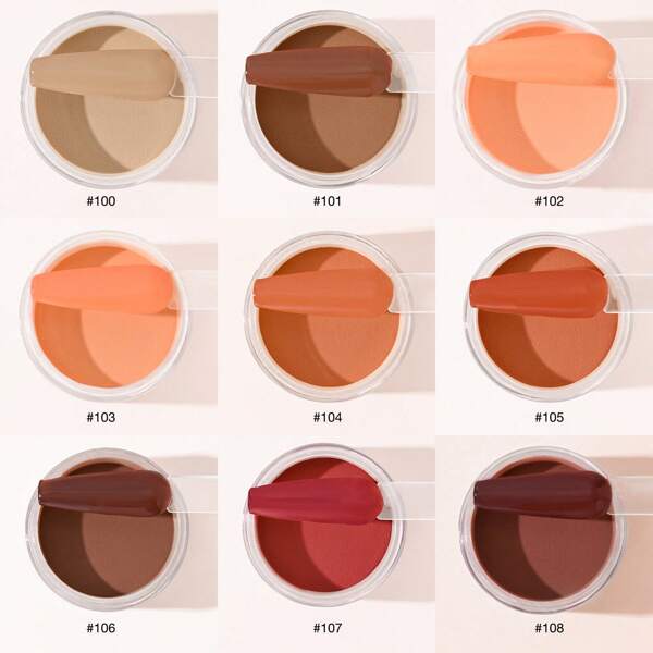GELHR 30G Nail Dipping Powder Nude Series Colors Dip Nail Powder French Nail Art Design For Women Home Salon ForHalloween Nail Art