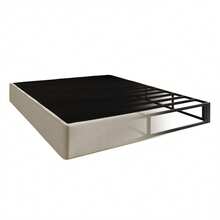 Home Design Warren 8-Inch Metal Box Spring - Warm Grey/Black - View 5