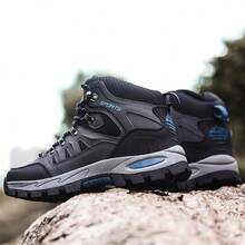 男士高帮登山靴，户外耐用防滑防水徒步运动鞋，高品质品牌原创时尚男士休闲徒步鞋