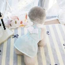 Robe de style coréen de 25 cm pour animaux de compagnie, robes d'été pour chiens/chats, tenues de princesse en maille respirante pour animaux de compagnie