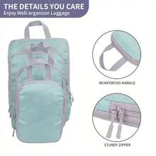 4 件套旅行收纳袋，可压缩衣物、床上用品收纳袋，整理衣柜