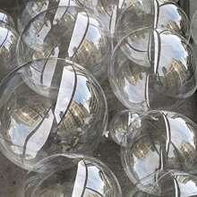 Balões de bolhas transparentes - Balões Bobo transparentes para hélio ou ar, decorações de plástico grosso para casamento/aniversário/despedida de solteira, suprimentos para centro de mesa de fundo em arco