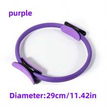 2个/1个普拉提圈（大号/小号 - 蓝色、粉色、紫色，带阻力）瑜伽阻力圈 - 家用健身运动配件，适合全身塑形和肌肉强化 - 普拉提阻力圈 - EVA泡沫瑜伽圈，适合臀部塑形、膝盖按摩、肩背紧致、骨盆修复、盆底肌修复、腿部塑形，轻便易携 - 彩色 - 查看 14