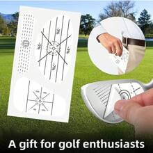 6 piezas Adhesivos de cinta de impacto para palos de golf, marcas de swing autoadhesivos para conductores, hierros y putters, ayuda de entrenamiento