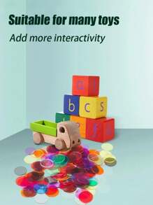 100 szt. 19 mm kolorowych przezroczystych znaczników bingo, żetony do gry w bingo, 8 różnych kolorów: pomarańczowy, żółty, niebieski, zielony, czerwony, fioletowy, różowy, różowy (każdy o średnicy 3/4 cala) PVC, luzem, losy na loterię, psy bingo, losy na loterię, żetony do gry w bingo, piłeczki do ping-ponga, Monopoly, Bingo i przyjaciele, piłeczki do ping-ponga, żetony do gry, Monopoli