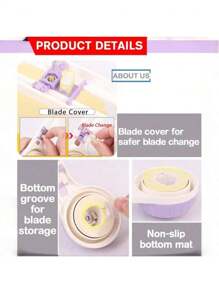 1 Stück Kreisförmiger Papier-Trimmer, runder Rotationspapierschneider Schneidewerkzeug für Scrapbooking, Basteln, Foto-Karton, Kreisschneider, Kreispapierschneider, Kreisschneider für Papierbastelarbeiten, verstellbarer Kreisschneider, Kreisschneidewerkzeug für den Schulanfang.
