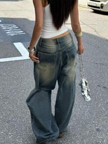 Oversized Boyfriend Style Women's Casual Jeans