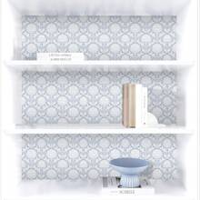 1 rouleau de papier peint autocollant de style bohème, motif floral bleu et blanc, imperméable, amovible. Convient pour la chambre, la salle à manger, le couloir, la décoration de la maison, l'armoire, la bibliothèque, les meubles, la décoration murale, le papier peint, rafraîchissez votre maison pour l'été, autocollant de décoration de vacances, cadeau pour l'anniversaire, la remise des diplômes, la rentrée scolaire