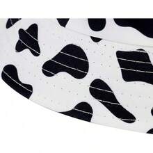 Reversible Bucket Hat For Women, Cute Beach Fisherman Style - Cow - View 9