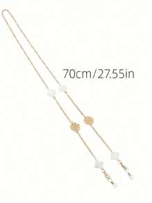 1/3 Peças Corrente de Óculos de Moda de Metal, Vários Estilos Incluindo Camelia, Trevo, Contas Pretas Elegantes, Estrela do Mar e Concha, Correntes de Óculos para Mulheres, Correntes Antiderrapantes e Cordões para Óculos de Leitura, Adequados para Viagens, Férias, Decoração de Óculos de Sol, Acessórios de Óculos, Ideal para Presentes de Aniversário, Festas, Feriados, Presente do Dia dos Namorados, Etc.