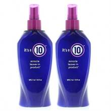 It's A 10 Miracle Leave-In Product 10oz/295.7ml (2 Pack) Frizz-Reducing, And Volumizing, Ideal For All Hair Types Perfect For Everyday Wear, Travel, Trial Use, Gifting, Dates, Parties, Holidays, And Special Occasions - 無色 - 查看 2