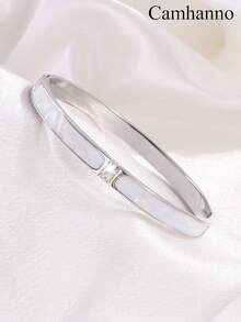 Camhanno 5pcs/Set Personalized Multi-Color Stainless Steel Bracelet Set, Unique Design, Fashion Versatile, Exquisite And Beautiful, Ideal Gift Choice, Non-Fading,