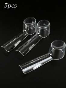 5pcs Transparent PC Dustproof Brush Head Protective Cover Portable Travel Toothbrush Protective Covers Suitable For Circular Brush Head Travel Toothbrush Storage Essential