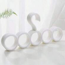 4 Packs Scarf Hanger Holder Scarf Storage Organizer For Ties Belts Socks, Ring Hole Slots For Space Saving, Multiple Purpose Tie Belt Rack Organizer