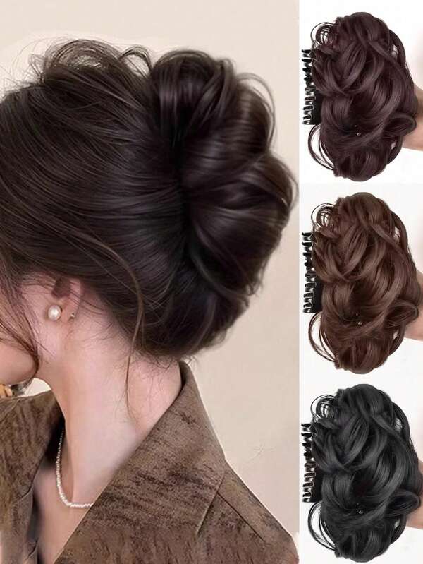 مشابك شعر مزخرفة بأشكال أزواج السرطان من الشعر الاصطناعي المجعد، إكسسوارات شعر هدية للفتيات في عيد الحب