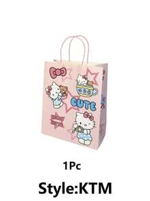 Sanrio 1/5/10 Stücke/Set Hello Kitty Geschenktasche, modische niedliche Geschenkverpackungstasche, Handtasche, Einkaufstasche für Geburtstag, Valentinstag (einige Teile können zufällig sein)