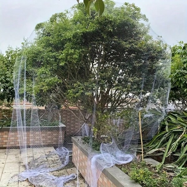 1 PC Garden Anti-Bird Netting, Protective Mesh Cover For Fruit Trees, Orchard, Balcony, Cherry, Grapes, Rice Crop, Pond Barrier, Outdoor Deterrent