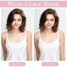 Grace Form Nipple Covers - Sticky Bra Pasties, 2 Pairs - Brown - View 7
