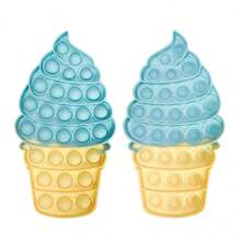 Colorful Ice Cream Bubble Stress Relief Fidget Toy, Popular Bubble Popping Toy For Adults And Kids, Party Game Decor Gift For Christmas, Halloween, Relaxation Toy, Fun Pushing And Fashionable Game For Children And Grown-Ups