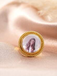 Customized Gold Personalized Pattern Ring, Bohemian Style Ring, Fashion Accessory, Elegant And Modest, Best Gift For Friends, Family, Lover, Yourself, Kids, Birthday, Anniversary, Holiday, Wedding, Travel, Party