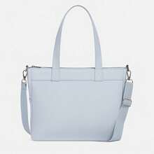 Alwy Women Large Tote Bag Shoulder Strap And Crossbody Bag School College Work Office Travel College Simple Fashion - Màu xanh nhạt - Xem 1