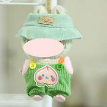 1pc Outfit Only (No Doll), Suitable For 17cm 1st/2nd/3rd Generation Doll, Includes Overalls, Hat, Top, Accessories, Party Costume Clothing - Multicolor - View 7