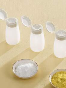 Mini Plastic Seasoning Jars, Condiment Containers, Spice Shakers, Small Kitchen Spice Jars For Salt, Pepper, Seasoning, Barbecue - Multicolor - View 3