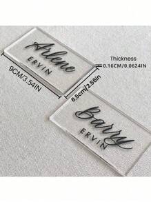 10 buc/20 buc/30 buc/40 buc/50 buc cartonașe acrilice transparente, cartonașe de nume acrilice, card cu număr de masă acrilic, plăcuță de nume acrilică goală, cartonașe aeriene acrilice, semne pentru nuntă, aranjare masă DIY, banchet, petrecere (stil dreptunghiular)