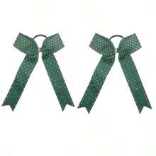 2 pièces Nœud de cheerleader plein de strass violet de 14 cm, accessoires de cheveux élastiques brillants et lumineux, cadeau pour la fête des mères, convient aux cheerleaders féminines, soirées, bal, meilleur choix de cadeau, bandeaux de queue de cheval, élastiques à cheveux, élastiques à cheveux