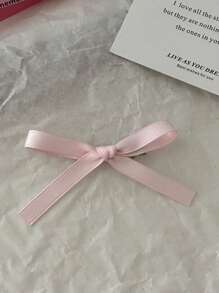 2 pezzi/set Fermagli da capelli in metallo a fiocco in tinta unita per donna, stile universitario adatti per uso quotidiano, a casa, per il pendolarismo, casual all'aperto e appuntamenti, per la primavera/estate, mollette a molla, mollette per capelli, fermagli per capelli, graffette per capelli