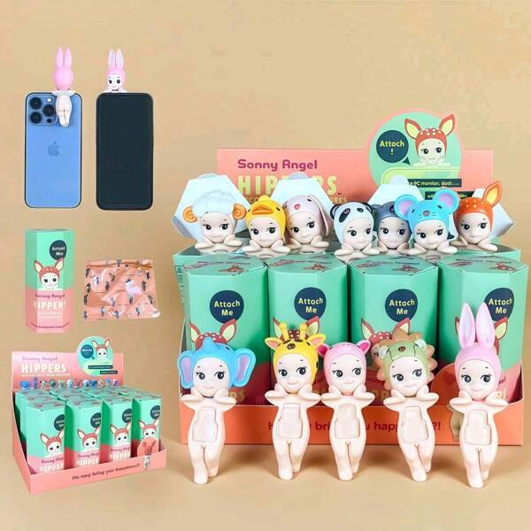 1~12pcs Sonny Angels Series Blind Bag Doll Set, Three Mysterious Blind Boxes With Themes Of Sunshine Angel Sleeping/Animals/Fruits/Vegetables, Computer Screen Decoration, Mobile Phone Decoration, Suitable For Living Room, Bedroom, Office