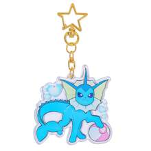 pocket monsters Accessoires Pokémon - Porte-clés en acrylique Eevee 9 formes, charmant pendentif de sac à dos, bijoux DIY pour femmes, accessoires de voiture, breloques de sac, sacs d'école, lettre de dessin animé