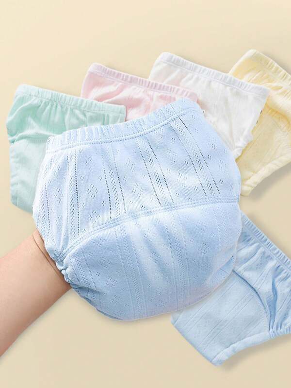 3 piezas Pantalones de entrenamiento para bebé, ropa interior lavable y fina para entrenamiento de ir al baño, pañales de tela reutilizables, adecuados para bebés niños y niñas, múltiples combinaciones, artículo esencial para bebés