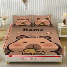 Bộ ga trải giường 3 món in hình hoạt hình Capybara cá nhân hóa, cùng với bộ chăn ga gối đệm họa tiết vịt sao thiết kế riêng, là bộ chăn ga gối cỡ Queen gồm 2 vỏ gối và 1 chăn ga gối đệm. Sản phẩm hoàn hảo để trang trí phòng, trang trí phòng ngủ, trang trí nhà cửa, vật dụng cần thiết trong ký túc xá đại học, bộ giường đơn, quà tặng sinh nhật và quà tặng cho gia đình và bạn bè. - Nhiều màu - Xem 19