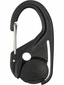 Nite Ize NCJ-25-2R3 CamJam - Tensor de Cuerda de Amarre con Clip de mosquetón, Paquete de 2 con cordón, Negro, 2 Unidades - Plástico - Ver 9
