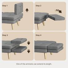 Sofa Bed Set - Dark Grey - View 6
