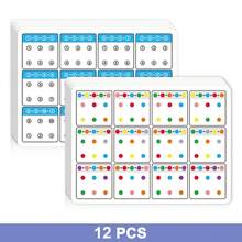 Lachilly 儿童视觉追踪卡蒙特梭利教育可重复使用干擦活动套装用于专注力和色彩感知训练学龄前学习 - 彩色 - 查看 16