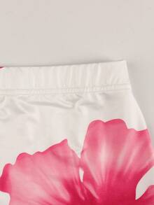 Bộ đồ hai mảnh ôm sát gợi cảm mùa hè, phối màu tương phản, gồm áo crop top không tay hở lưng và chân váy mini xếp ly in họa tiết, thích hợp cho các bữa tiệc. - Hồng - Xem 3