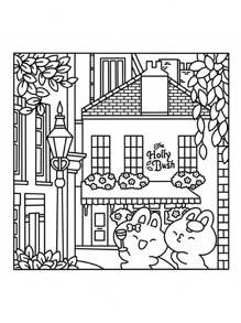 1pc CUTE LONDON Cute Illustration Coloring Book, Puzzle Stress Relief, Adult Coloring Book, Street Shopping In London, Taking Photos And Other Pictures, The Pattern Is Exhaust And The Lines Are Clear, Coloring Book, Graduation Season, Children's Birthday Gift School Supplies,Back To School