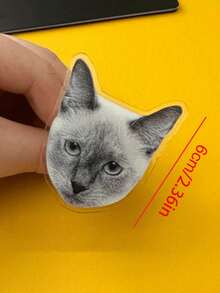 1pc Personalized Acrylic Car Air Vent Clip, Customizable With Pet Photo And Family Photo, Novel Adult Car Interior Decoration, Unique Air Vent Ornament, Customizable Pet Lover Gift - 6cm Special-shaped Car Air Outlet Clip - View 9