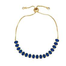 Pulseira oval com strass multicolorida de aço inoxidável banhado a 18K, elegante para festas, encontros e uso no escritório